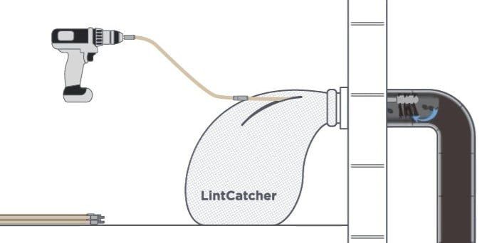 LintEater Dryer Vent Cleaning Kit Diagram