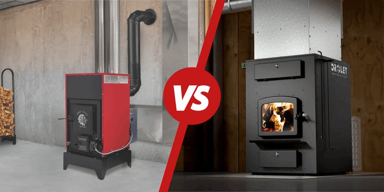 Compared: Fire Chief FC1000E vs. Drolet Heat Commander