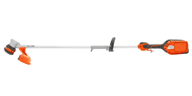 A Husqvarna Weed Eater 320iL battery-powered weed eater displayed against a transparent background.