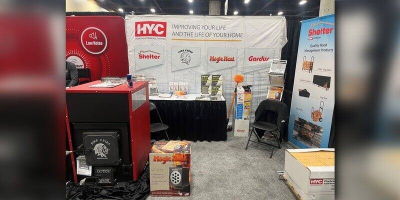 HY-C's booth at the 2023 Mid-States Rendezvous show.