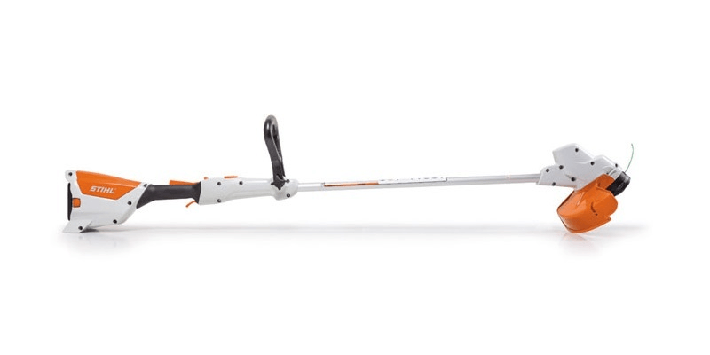 A STIHL FSA 57 battery-powered weed eater displayed against a white background.