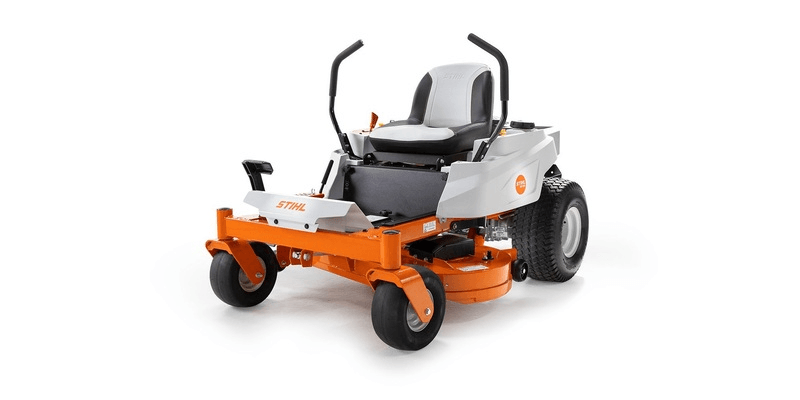 A STIHL RZ 142 zero-turn lawn mower displayed against a white background.