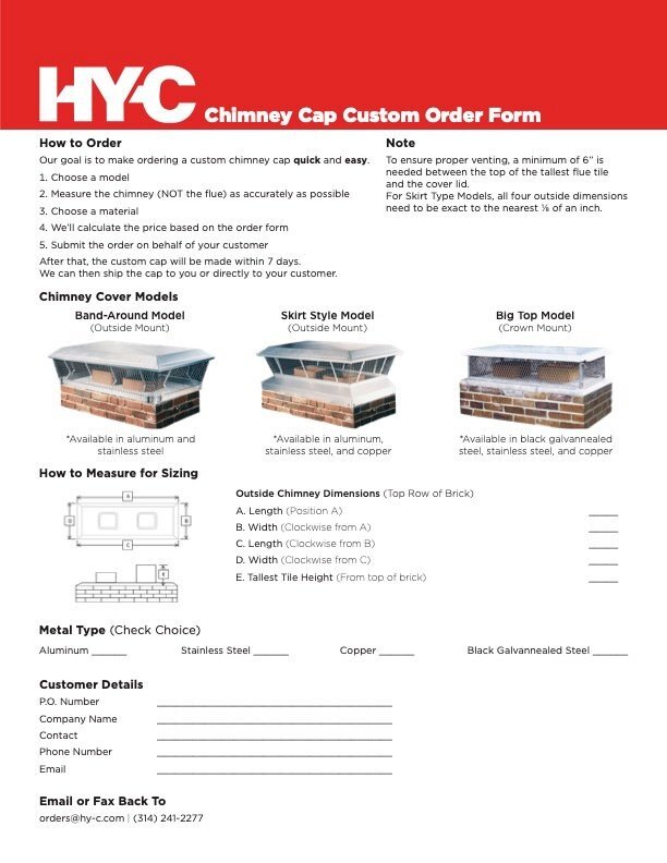 HY-C Custom Order Form