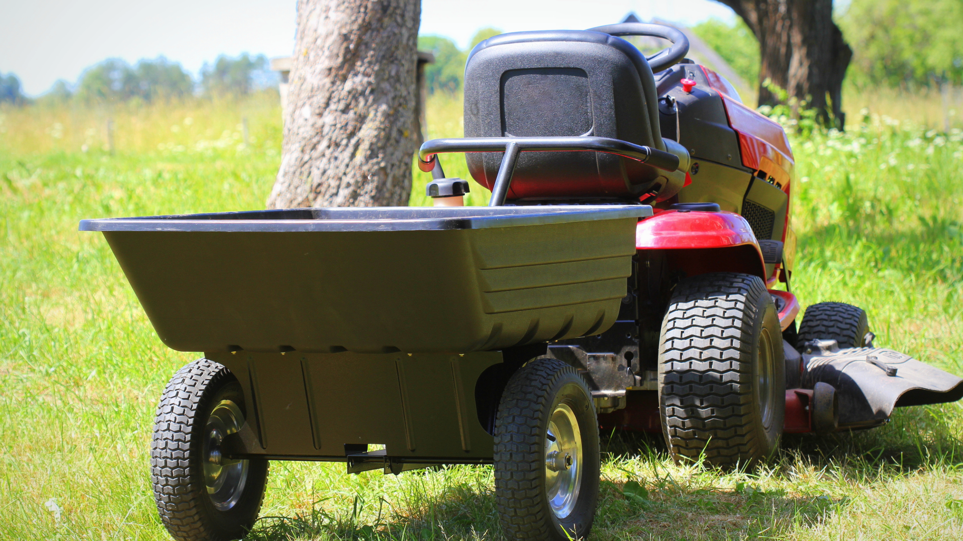 Pull-cart-mower-attachment