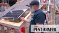 Image of Pest Armor RAML550 being installed around a solar panel